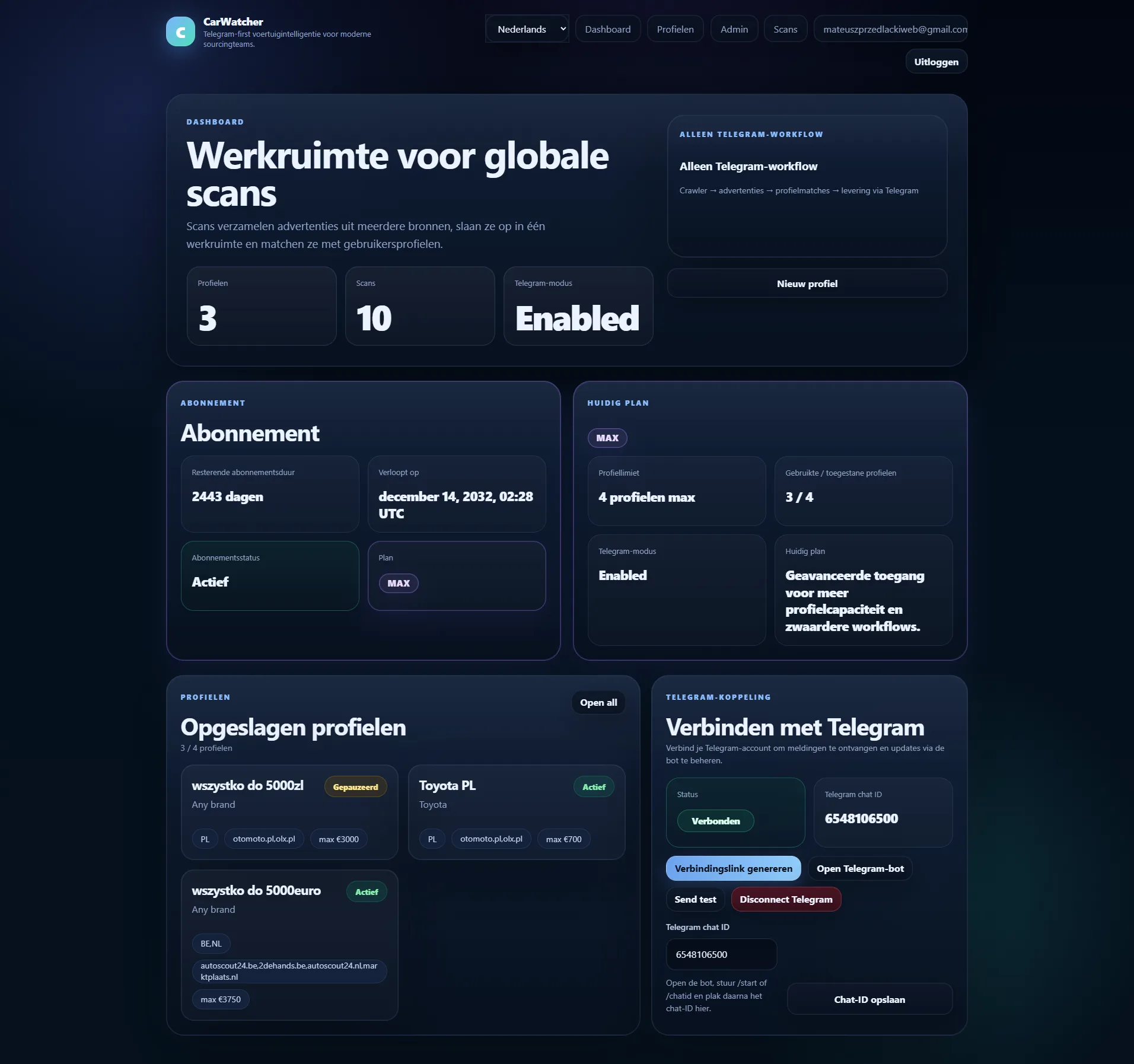 carwatcher.wdstudio.be desktop