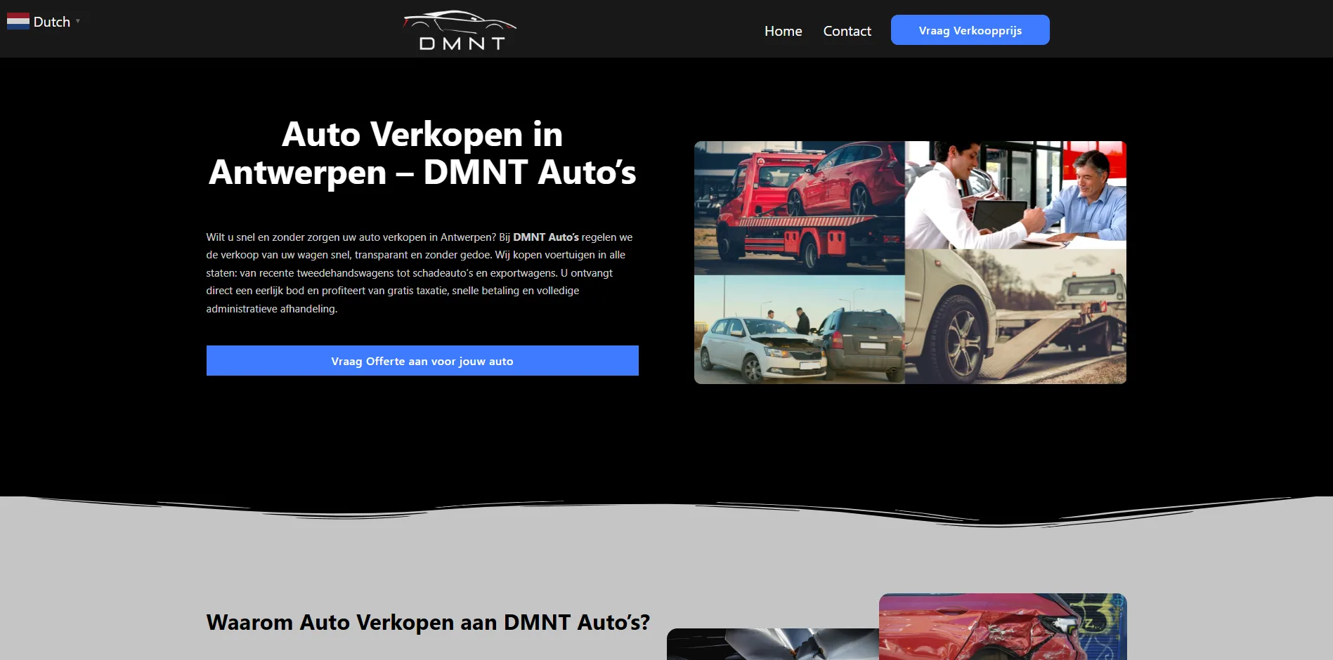 dmntauto.be desktop